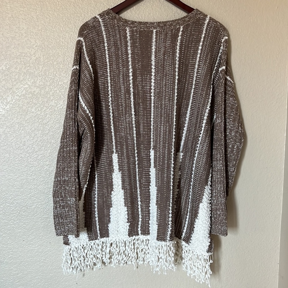 Style & Co Fringe Hem Sweater sz L - Picture 4 of 5